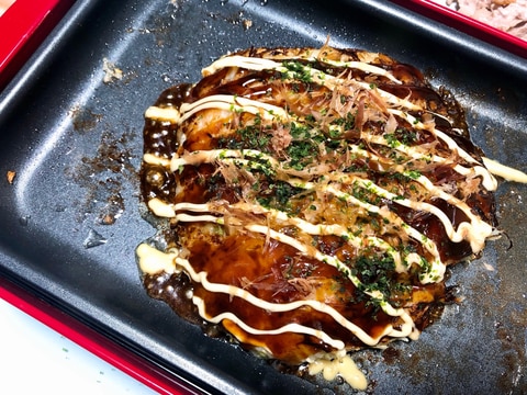 大阪人が作る美味しいお好み焼き